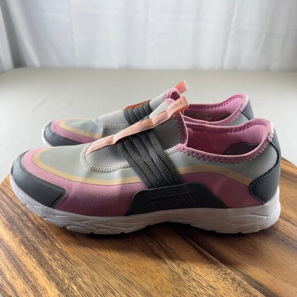 Vionic Womens Size 10  Brisk Vayda Grey Pink Walking Comfort Shoes Sneakers - Picture 2 of 10